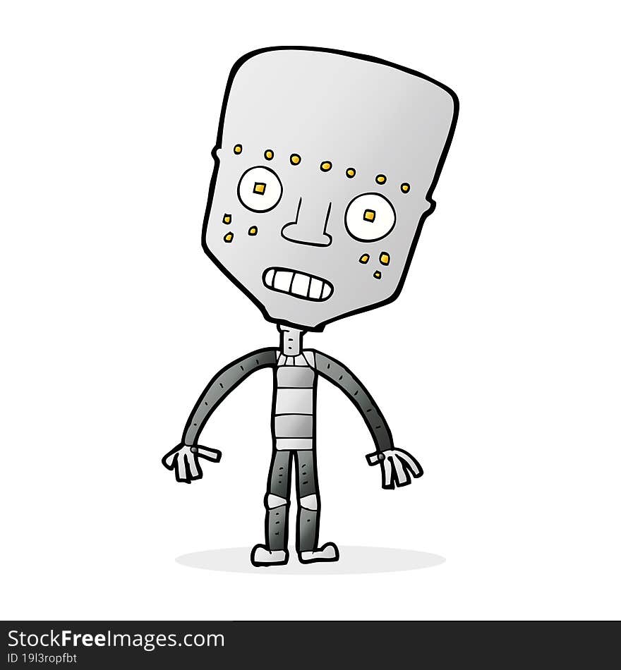 cartoon robot