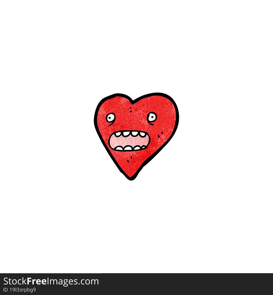 funny cartoon heart