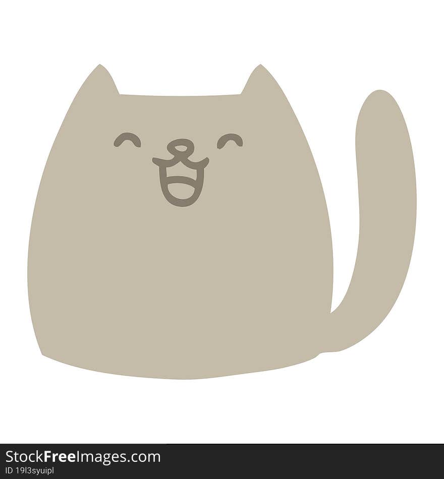 Cute Cartoon Cat Shape