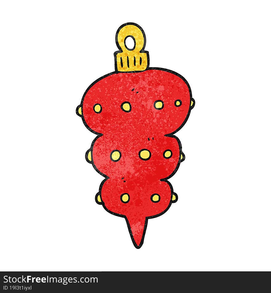 textured cartoon christmas decoration