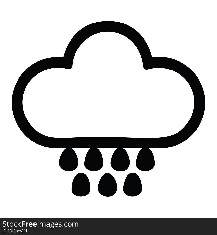 Rain Cloud Icon