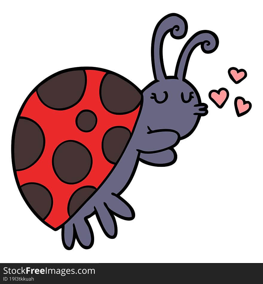 cartoon ladybug. cartoon ladybug