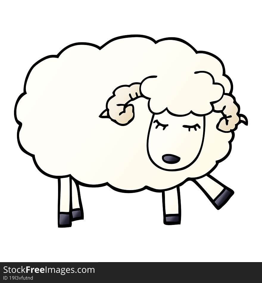 cartoon doodle cute sheep