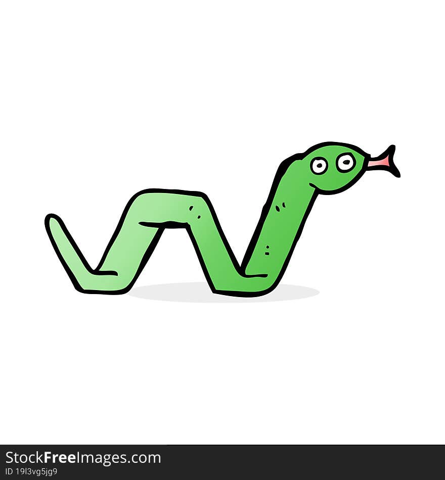 funny cartoon snake