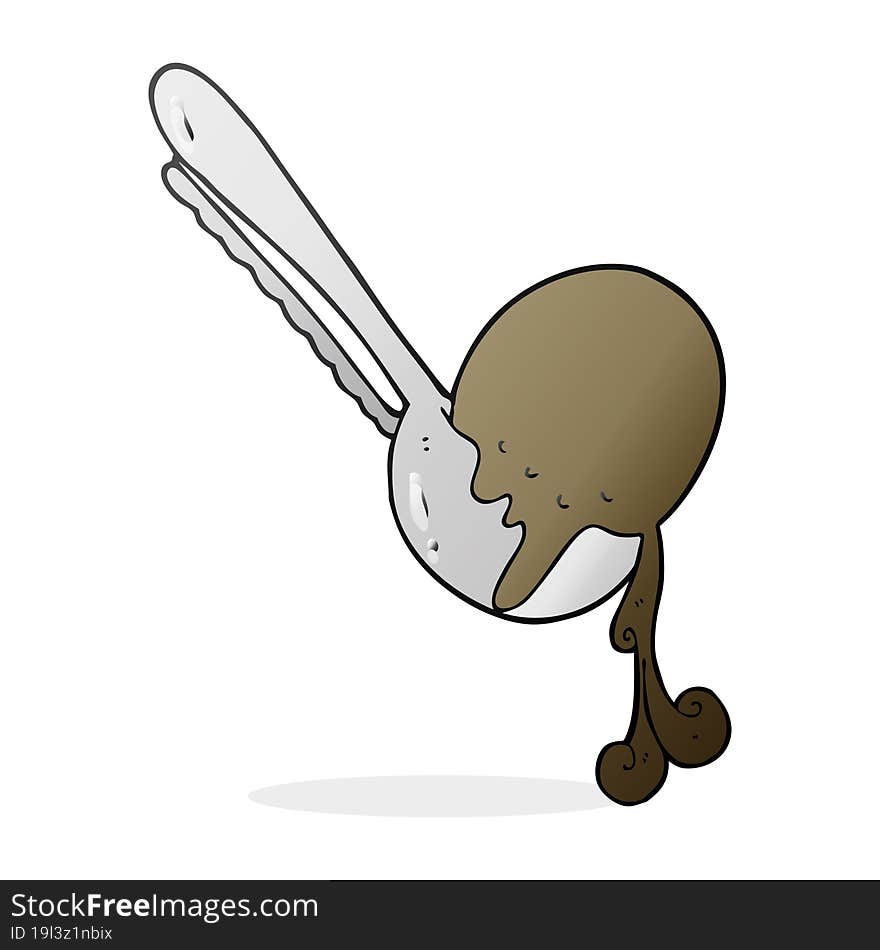 cartoon scoop of ice cream