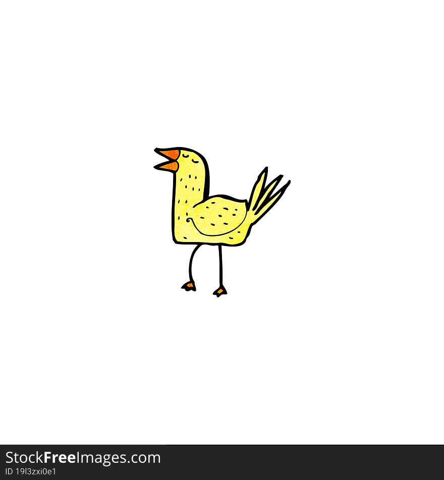 funny cartoon bird