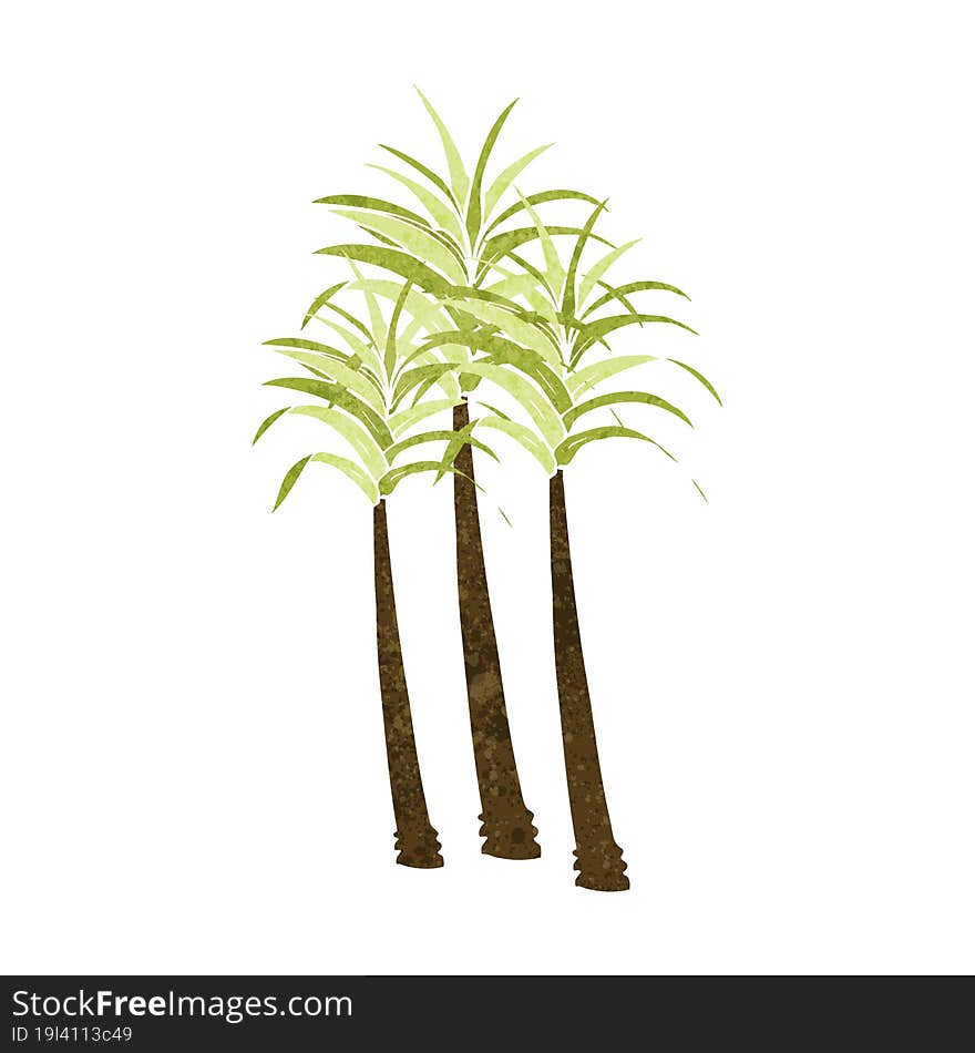 cartoon palm tree