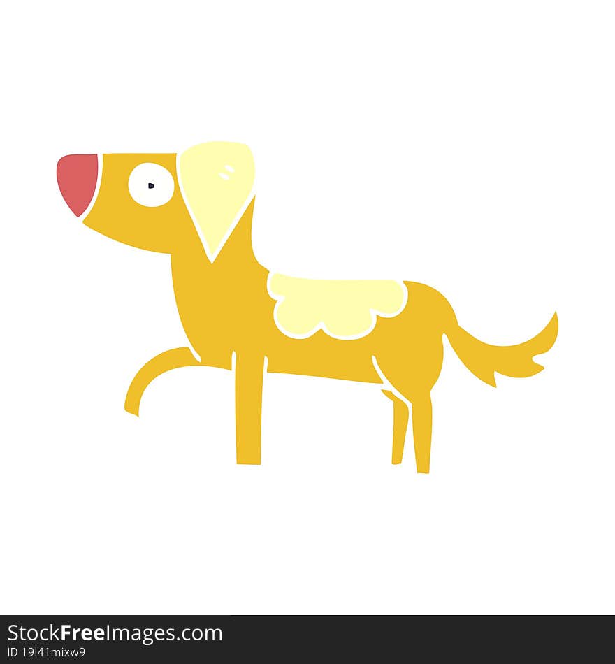 cartoon doodle standing dog