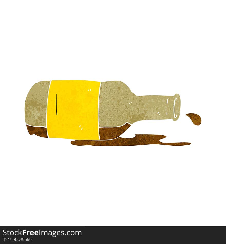 Cartoon Spilled Beer