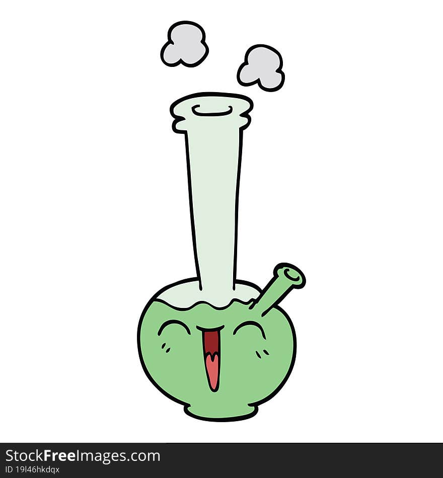 cartoon doodle bong