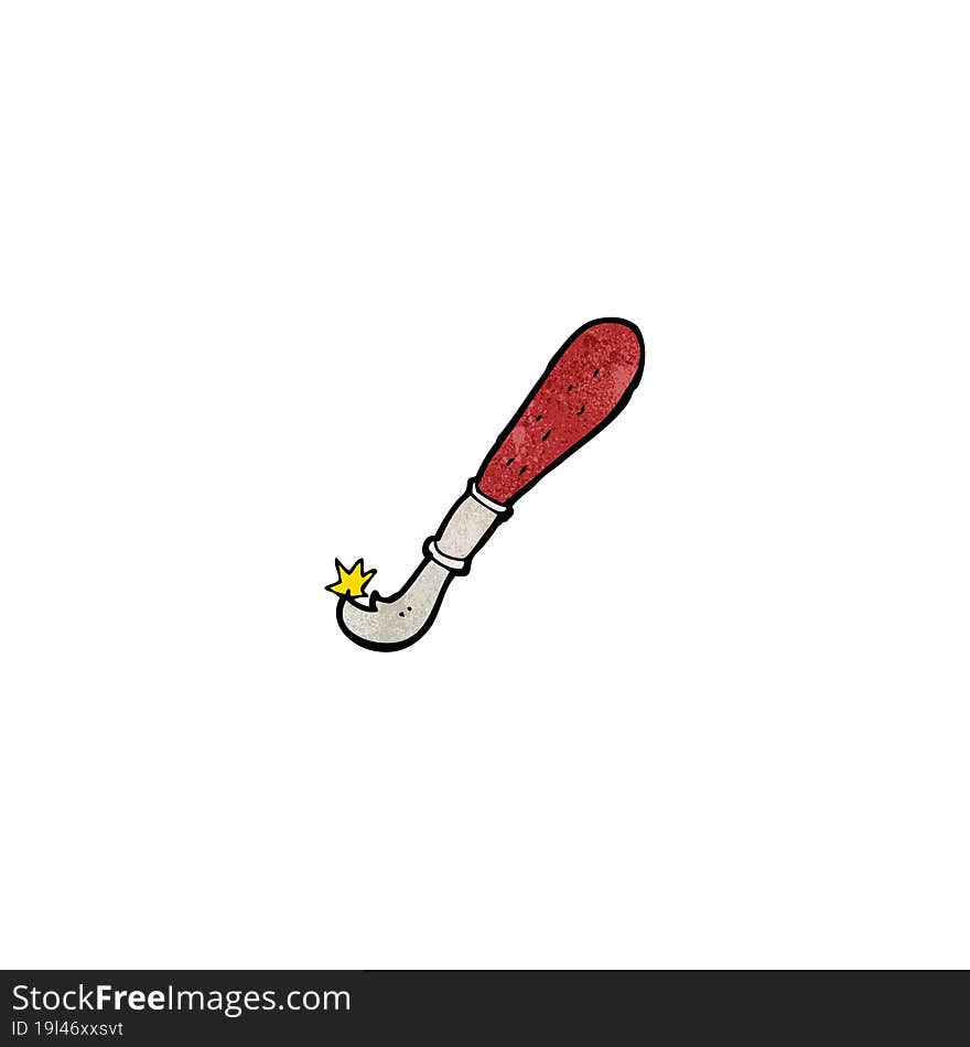 cartoon pruning knife