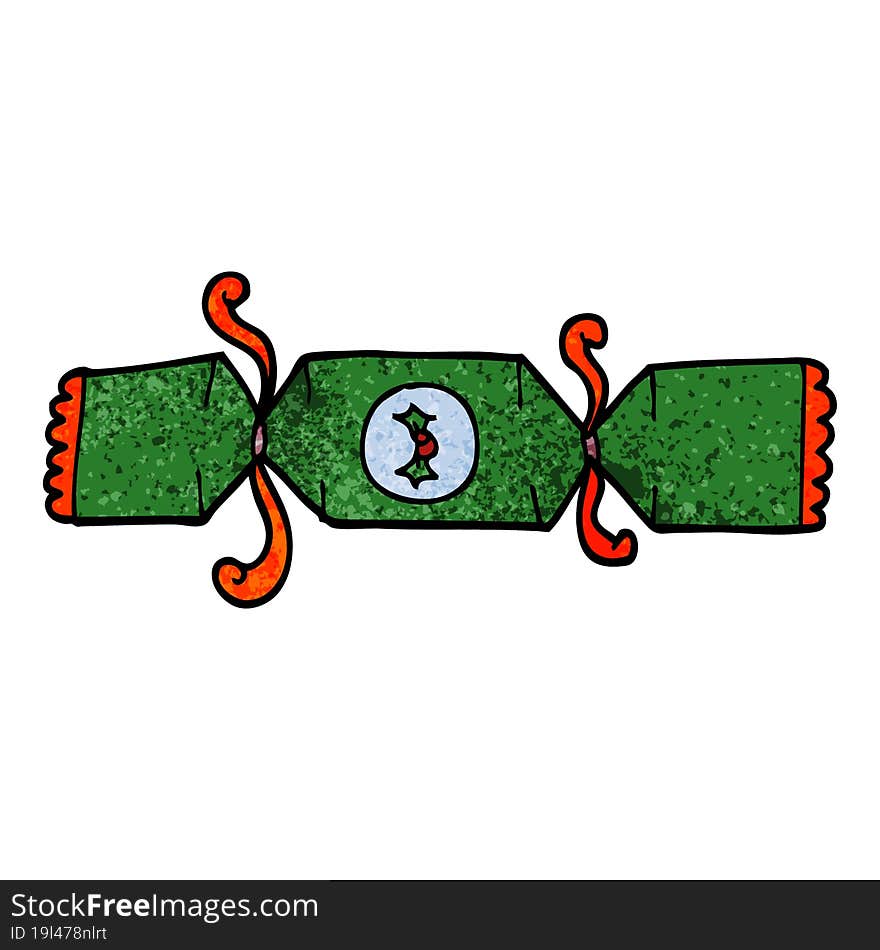 Cartoon Doodle Christmas Cracker