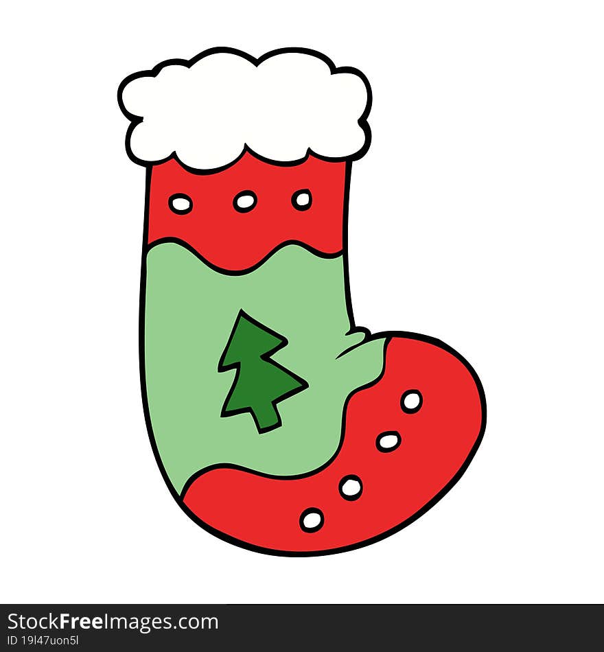 Cartoon Doodle Christmas Stockings