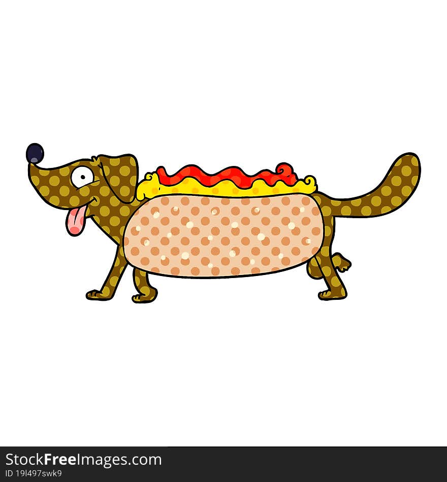 cartoon hotdog. cartoon hotdog