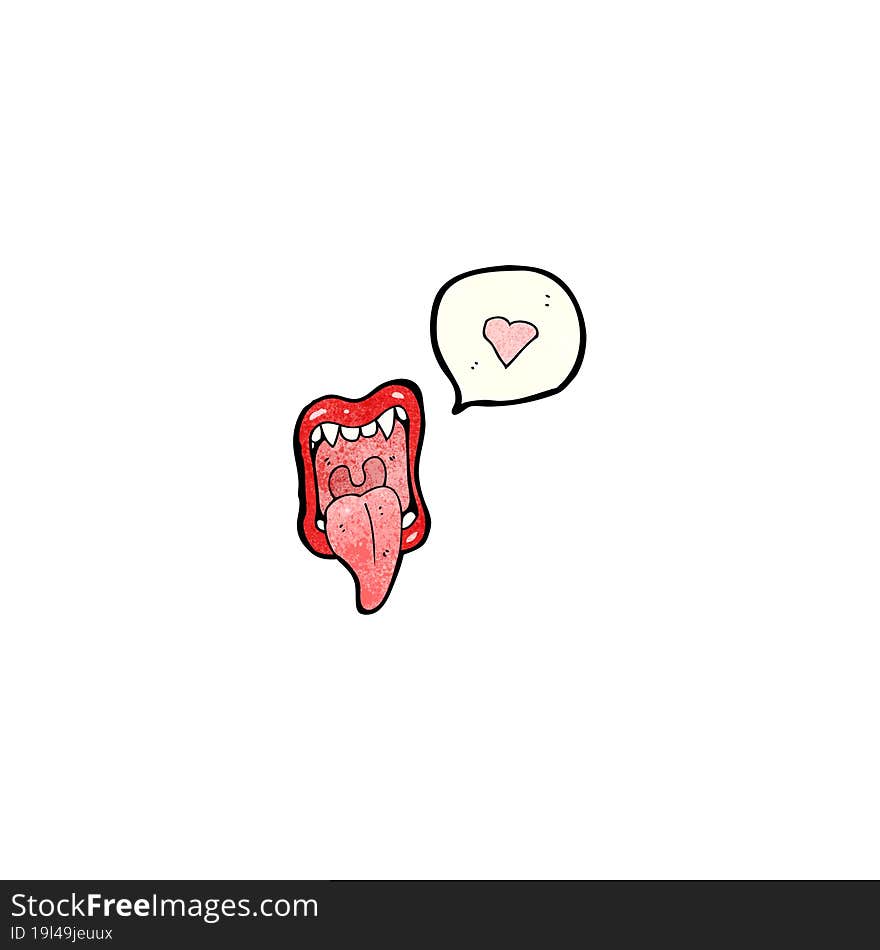 monster vampire mouth cartoon