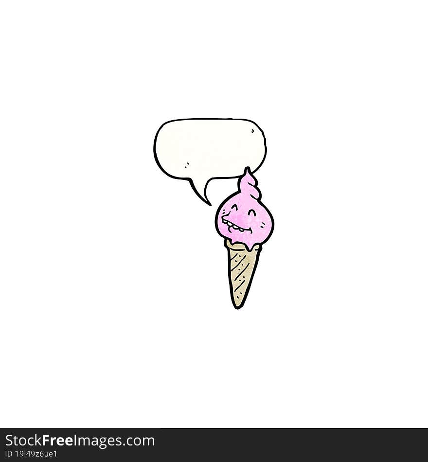 cartoon ice cream