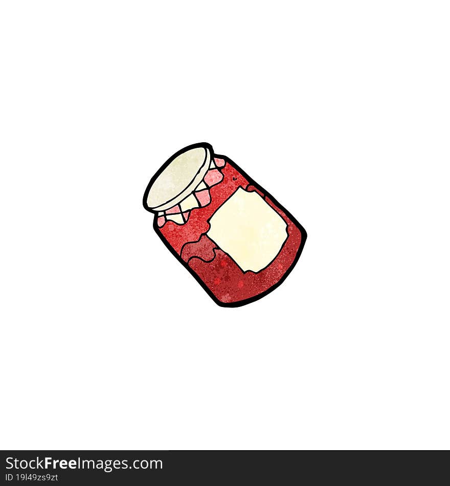 cartoon jam jar