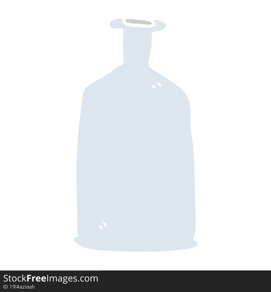 cartoon doodle clear glass bottle