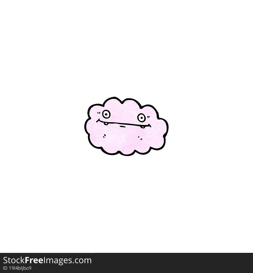 Cloud Cartoon Character