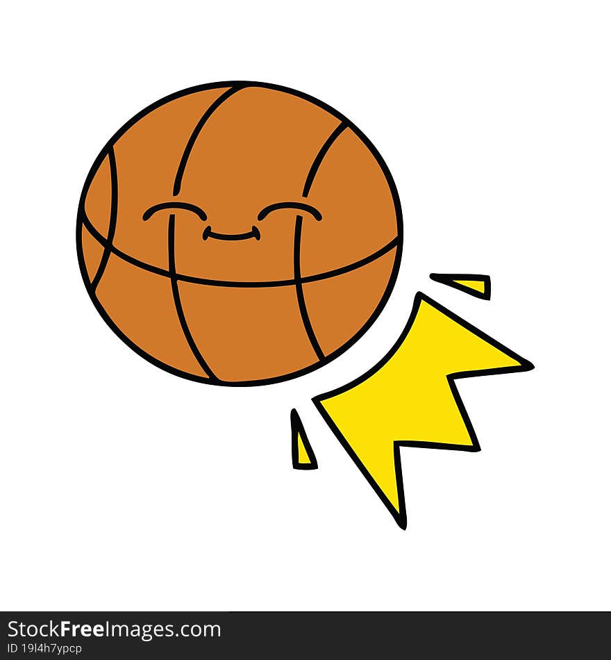 Cute Cartoon Basketball