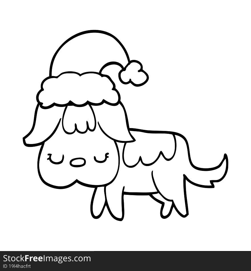 cute christmas dog