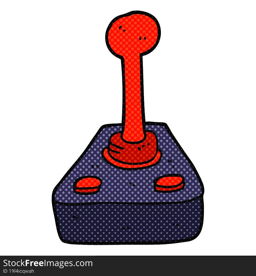 freehand drawn cartoon joystick