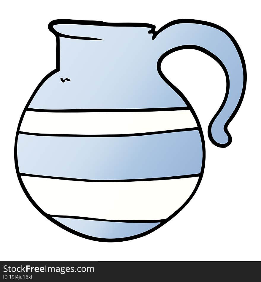 cartoon doodle of a jug