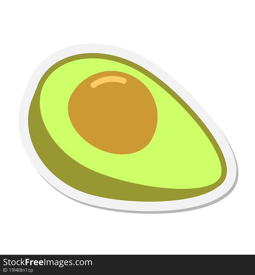 avocado sticker