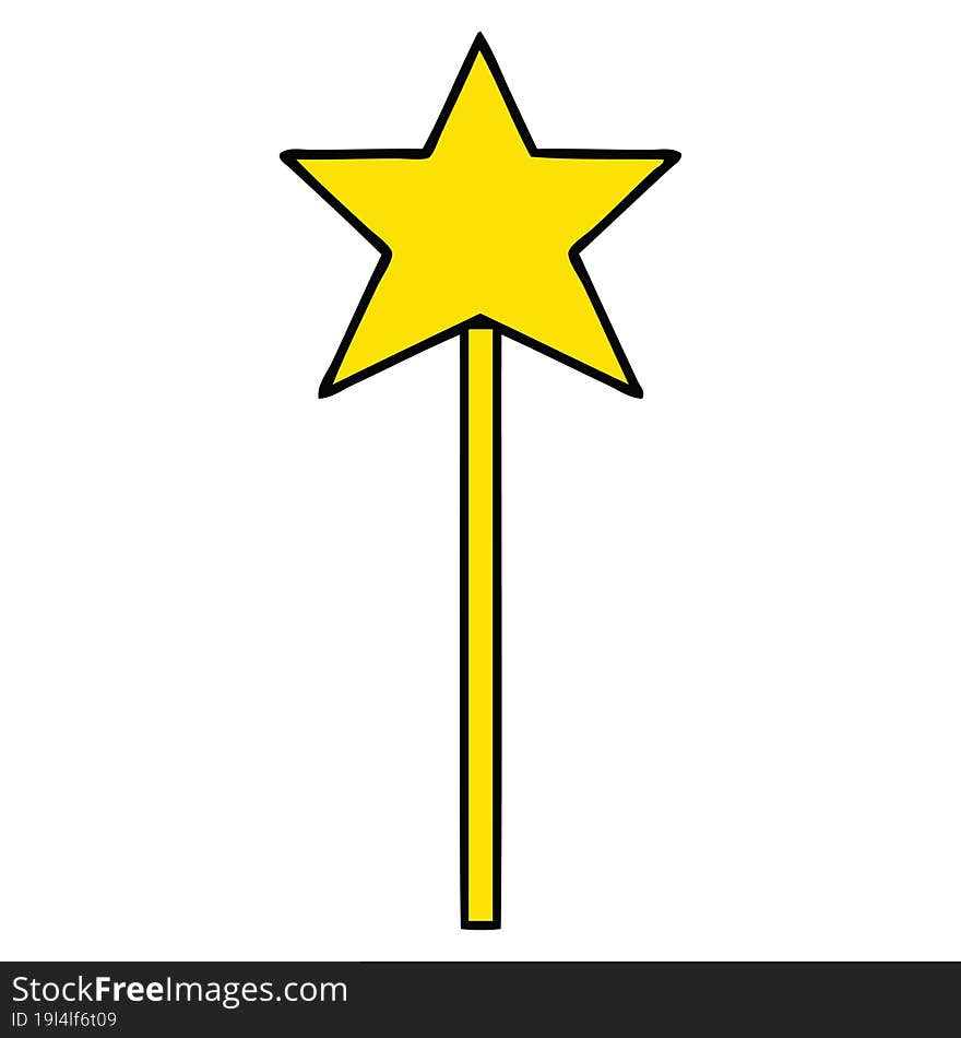 Cute Cartoon Star Wand