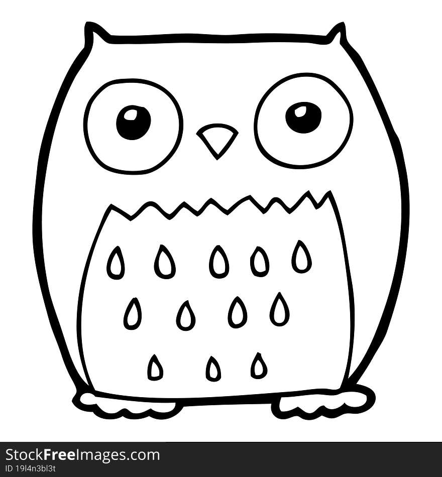 cartoon owl