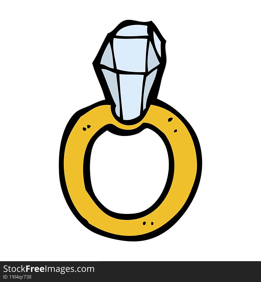 Cartoon Diamond Ring