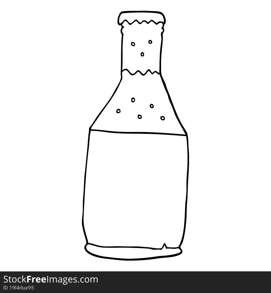 cartoon beer bottle