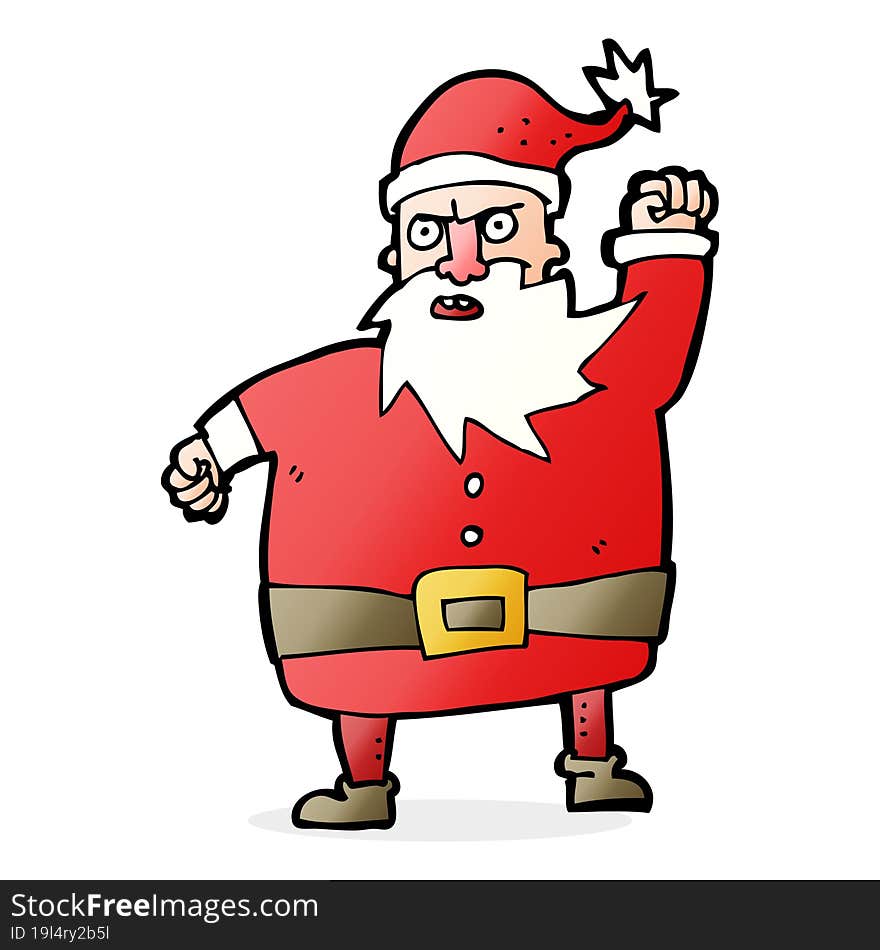 cartoon santa claus