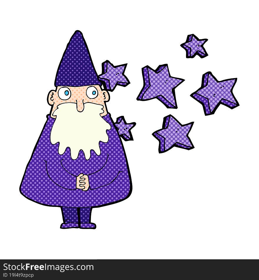 cartoon wizard