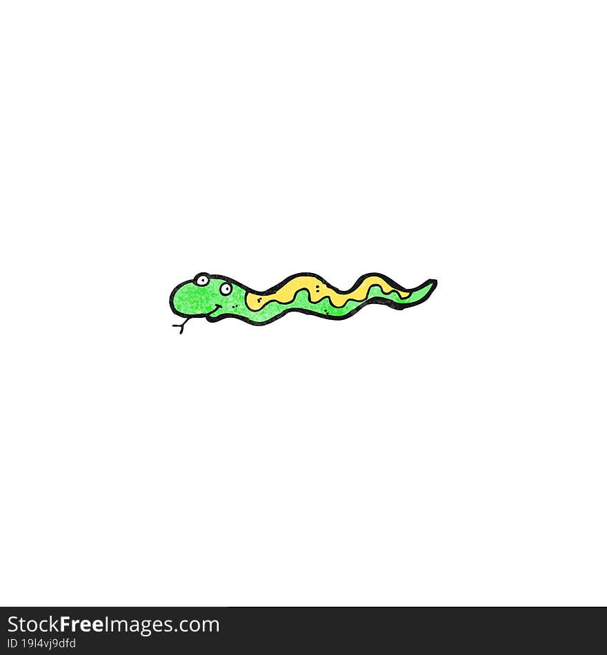 cartoon slithering snake