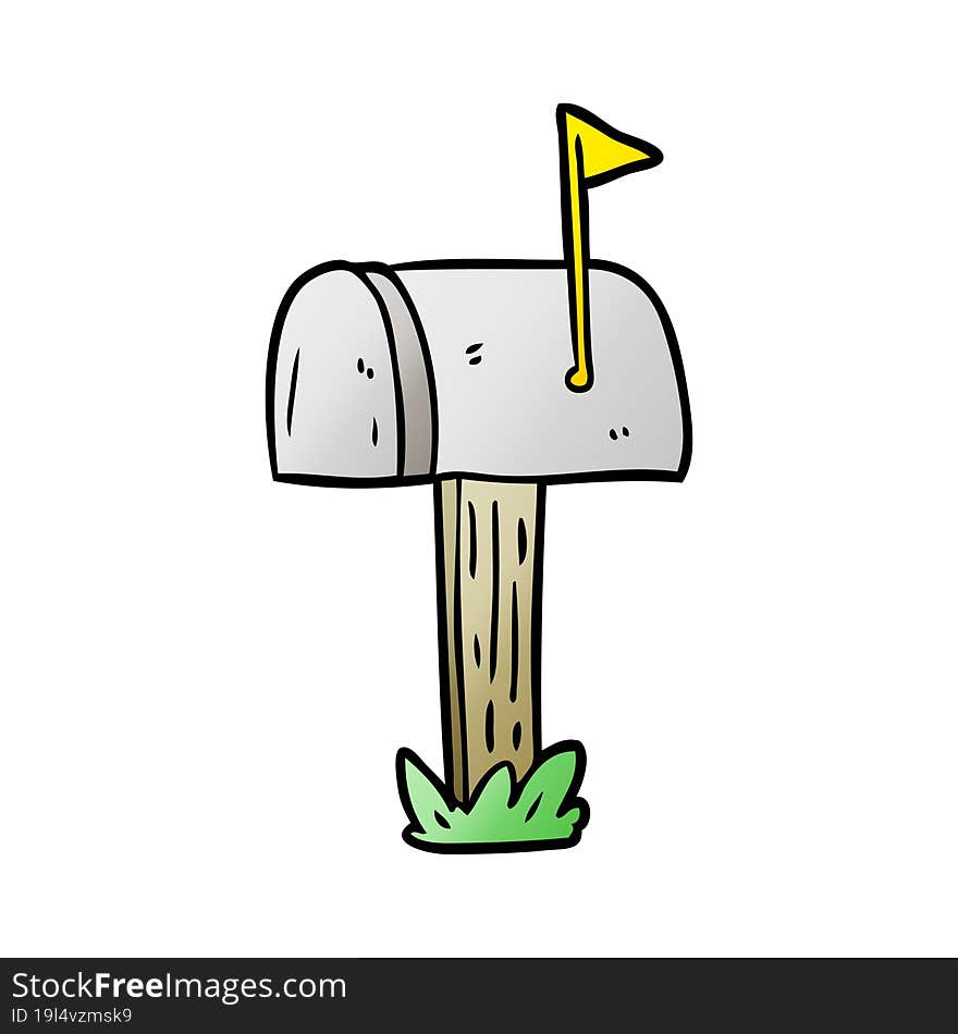 cartoon mailbox. cartoon mailbox