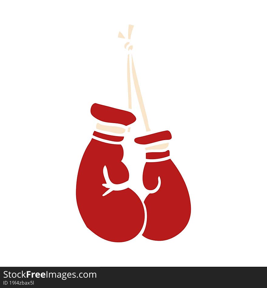 Cartoon Doodle Boxing Gloves