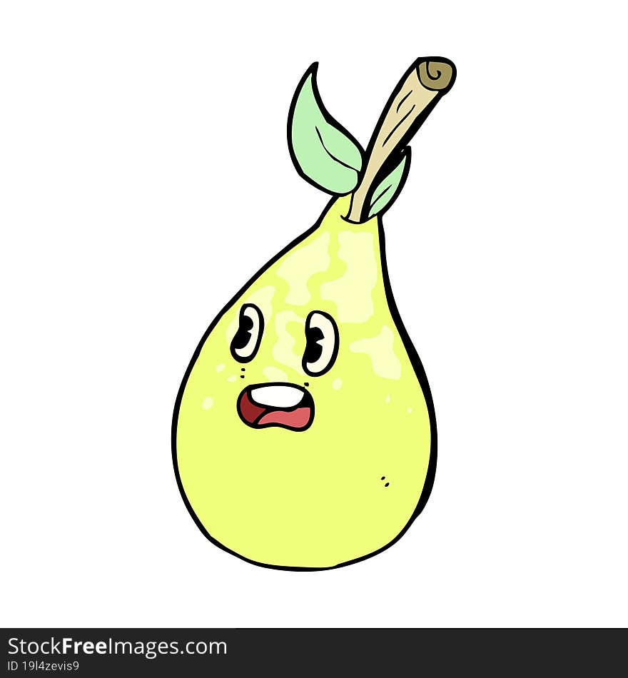 cartoon pear