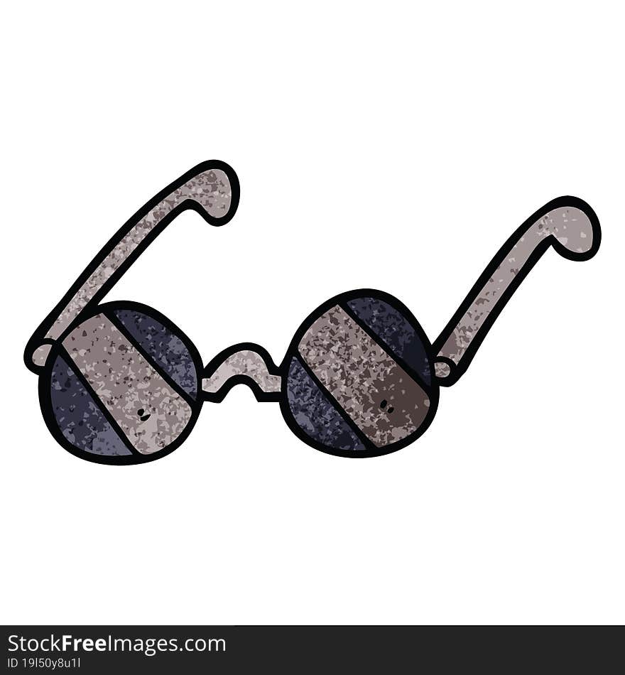 cartoon doodle sunglasses