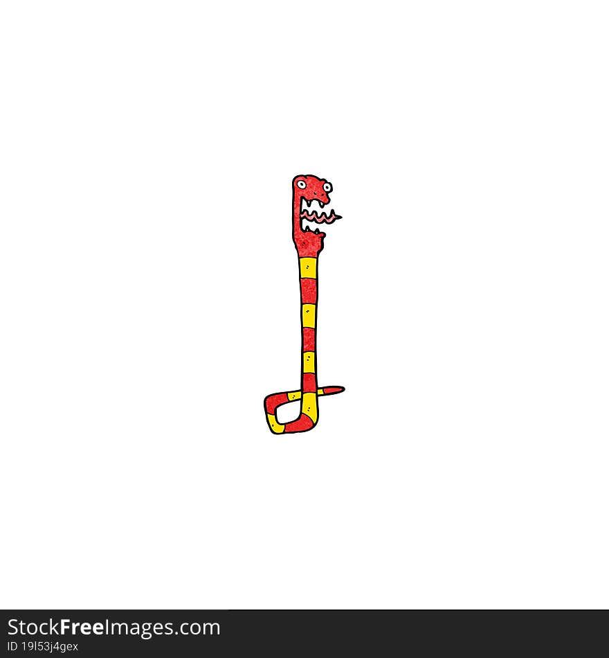 funny cartoon snake