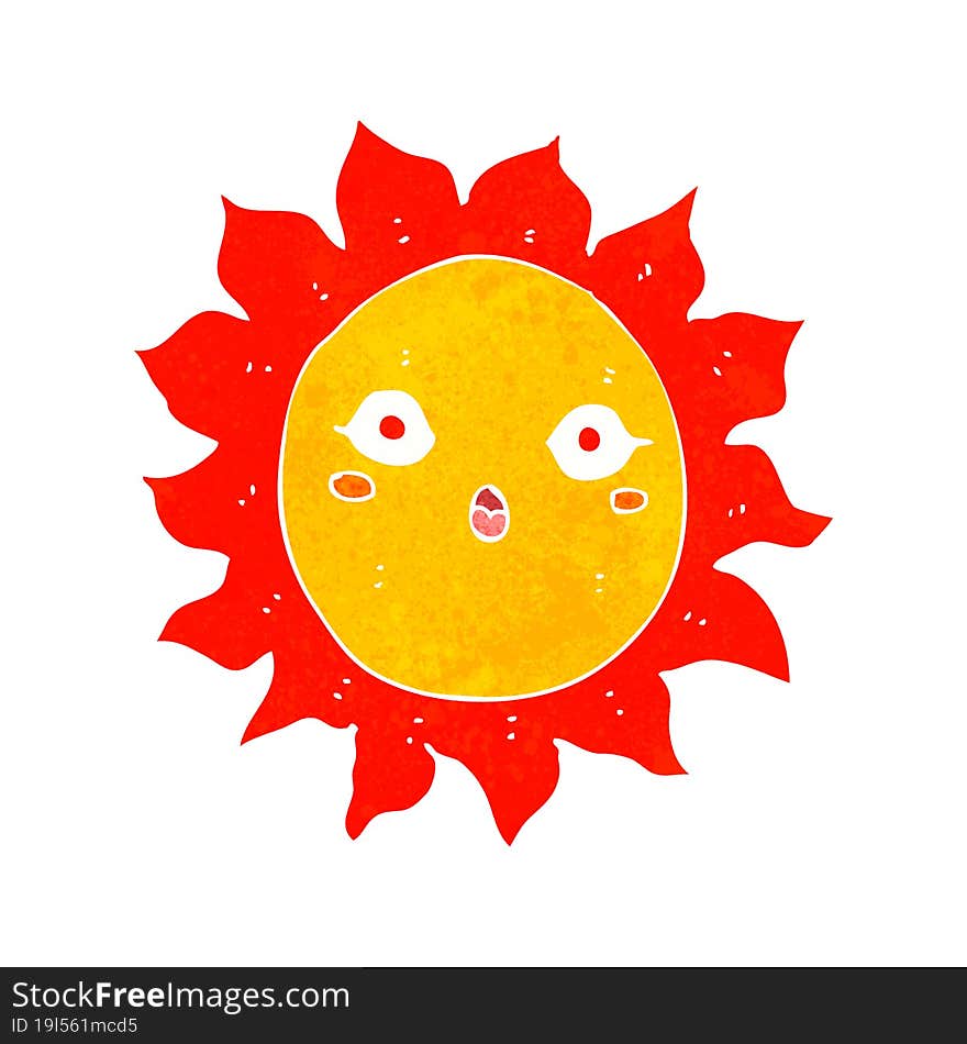 cartoon sun