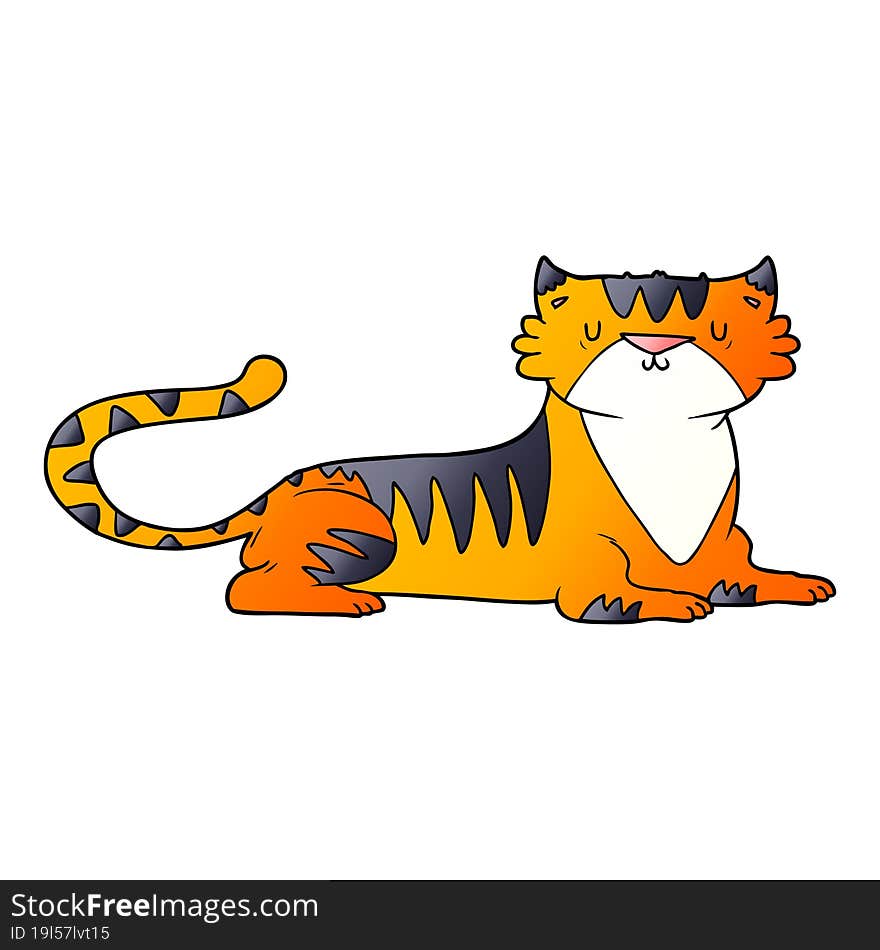 cartoon tiger. cartoon tiger