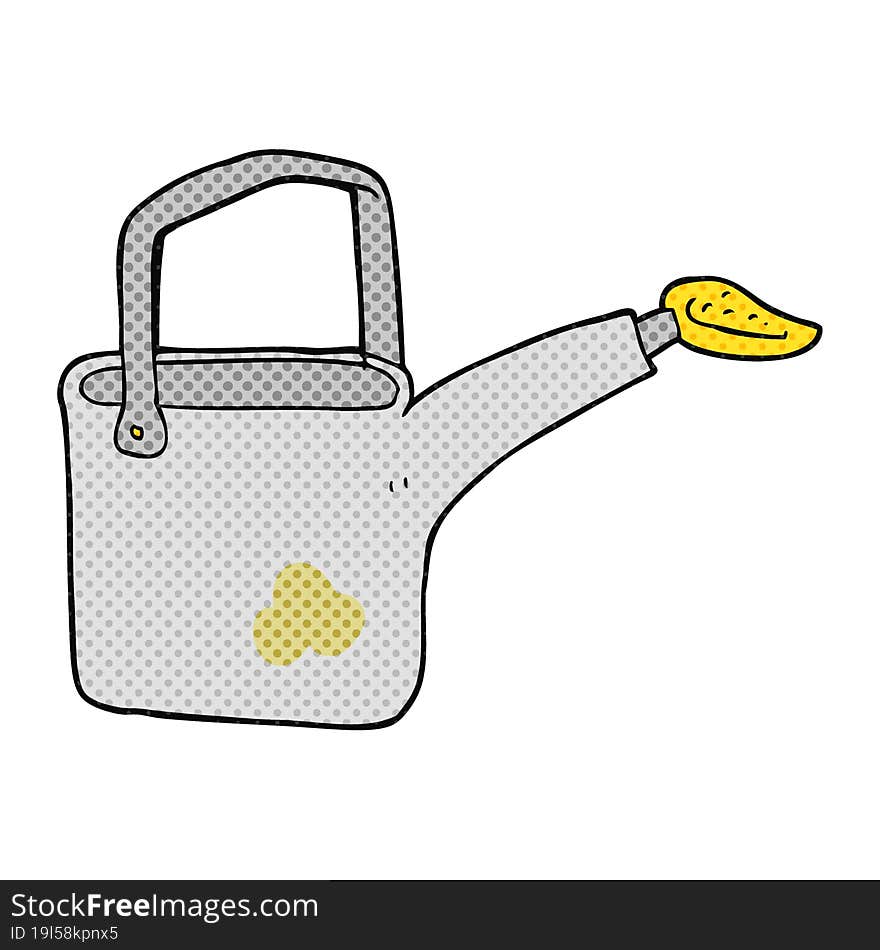 cartoon watering can