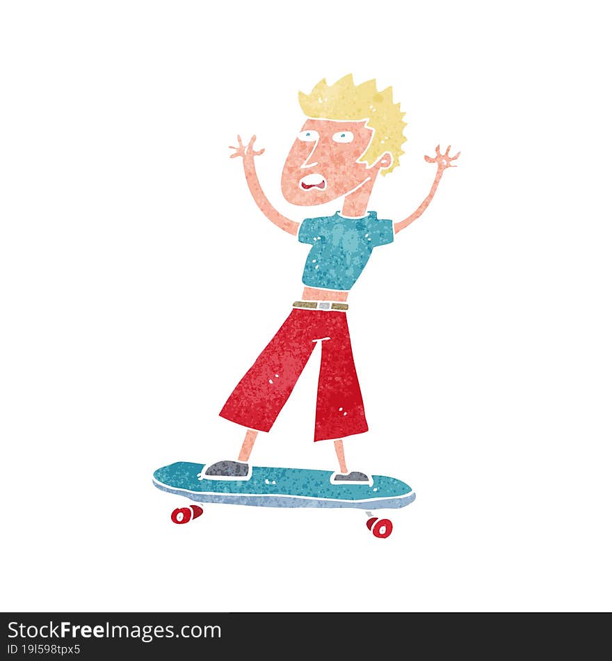 Cartoon Skater Boy