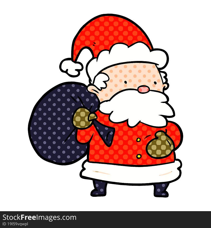 cartoon santa claus. cartoon santa claus