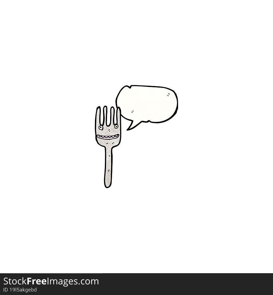 cartoon fork