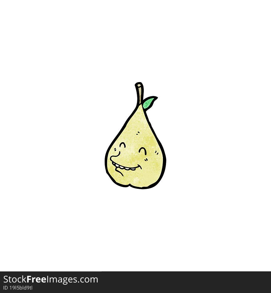 cartoon pear character