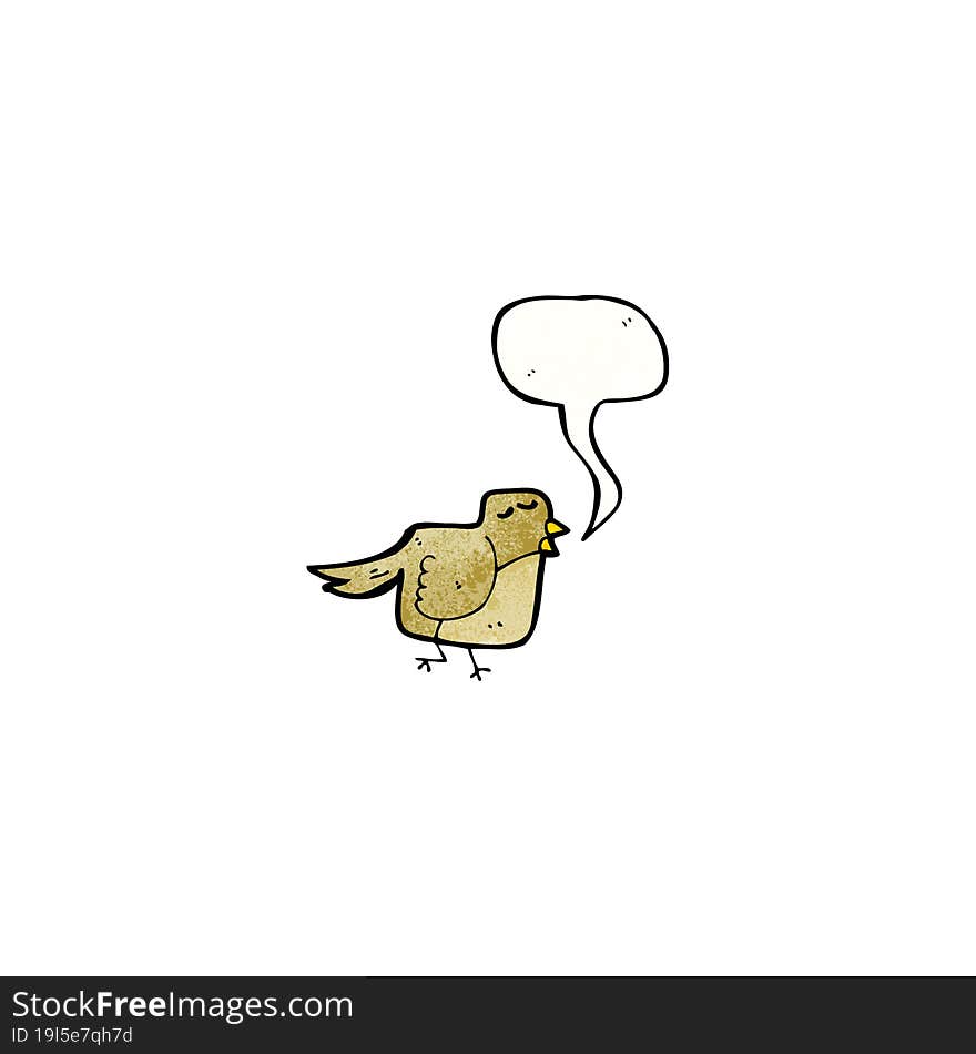 singing bird cartoon