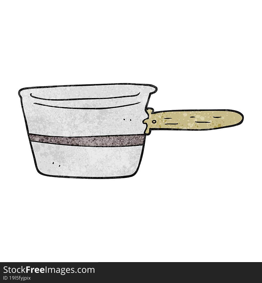 textured cartoon saucepan