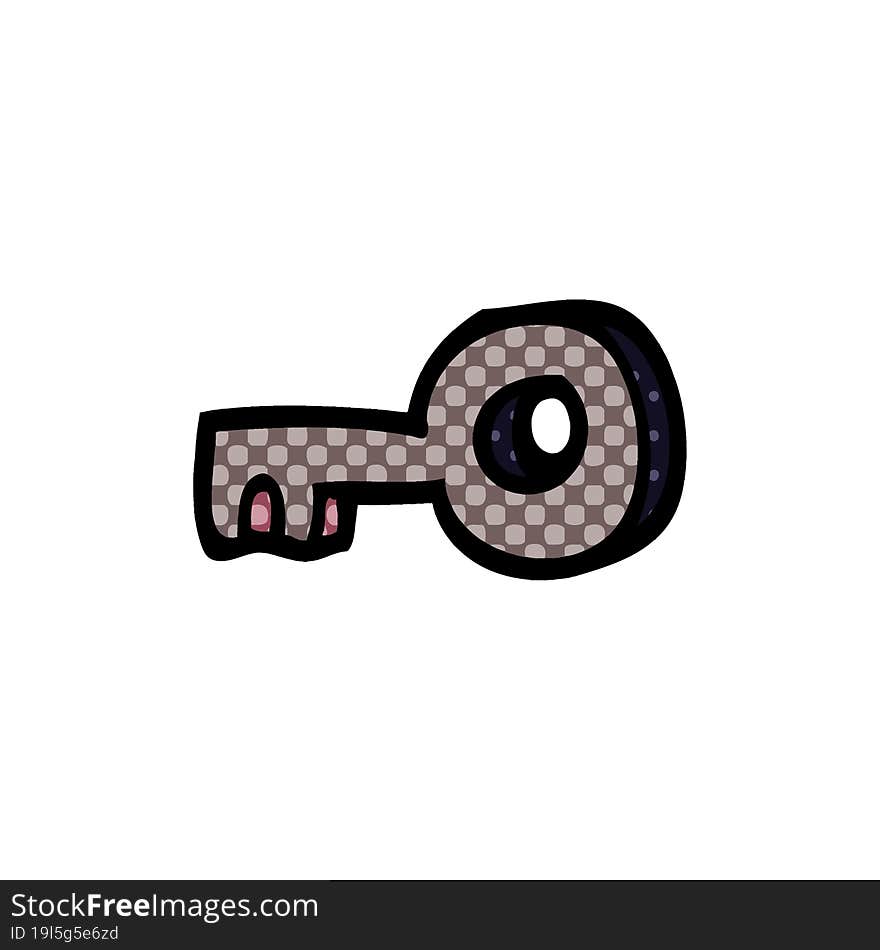 cartoon doodle key